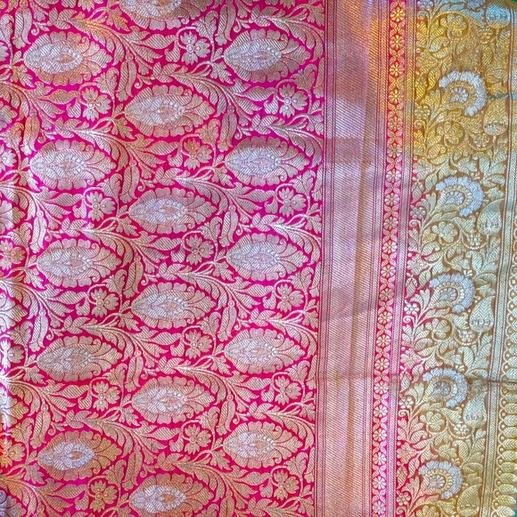 Beautiful Banarasi Pure Silk Saree - Brand New w/Tags - Picture 14 of 14